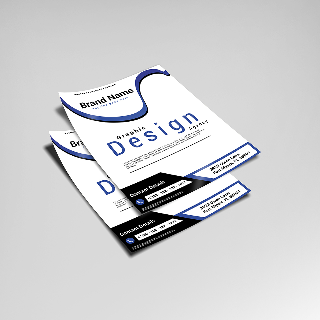 Graphic design agency poster design cover image.