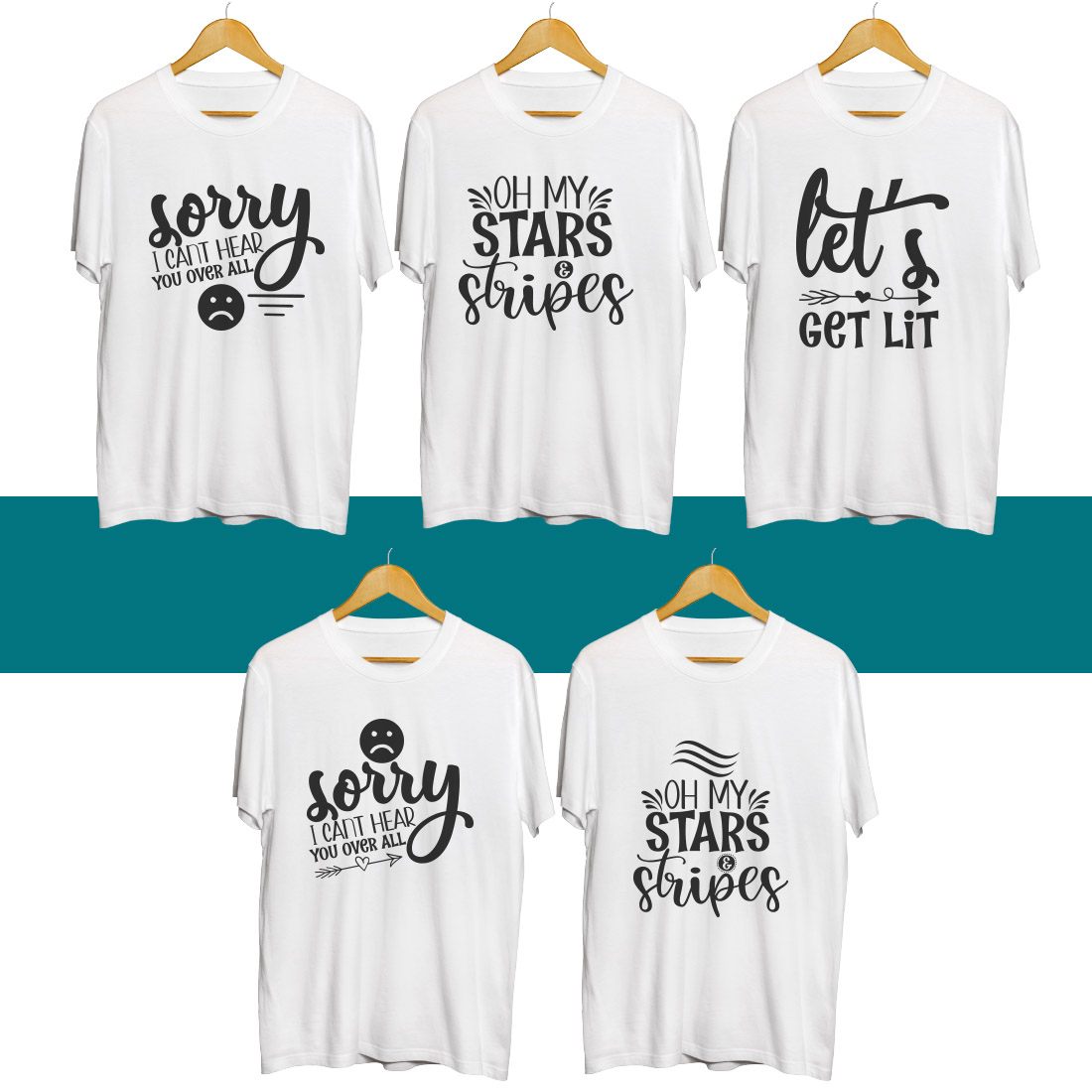 Four t - shirts that say sorry to all the stars in the sky.