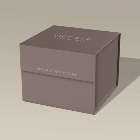 Small Square Premium Box Mockup cover image.