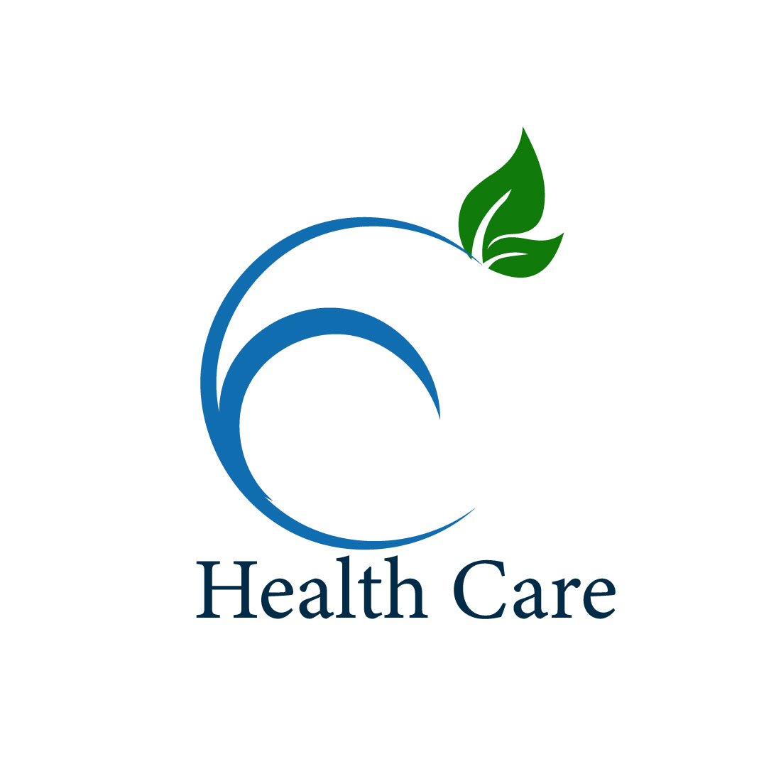 Free Flat Health Care Logo preview image.