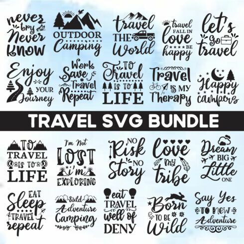 Travel Svg Bundle cover image.