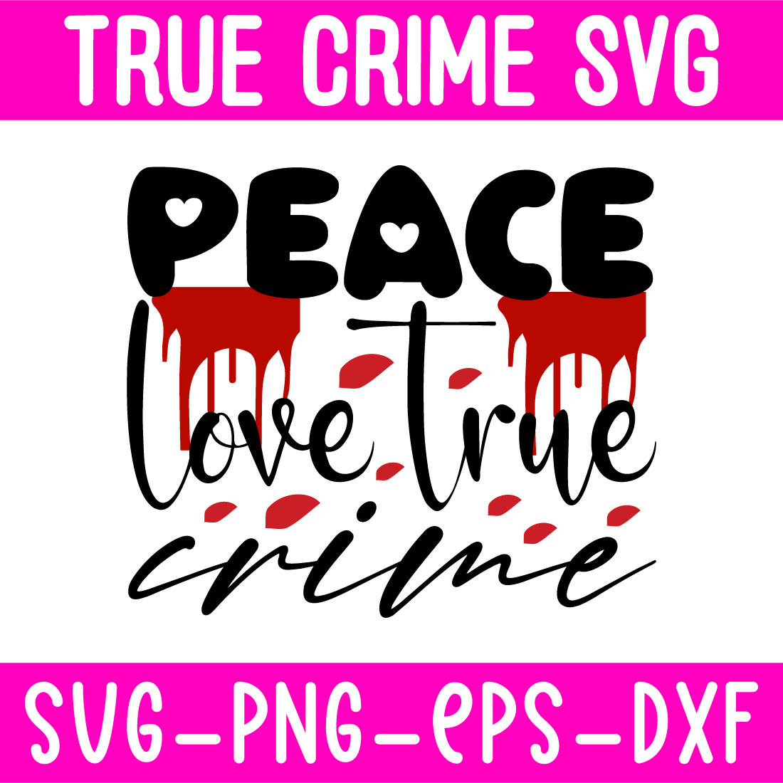 True Crime Svg preview image.