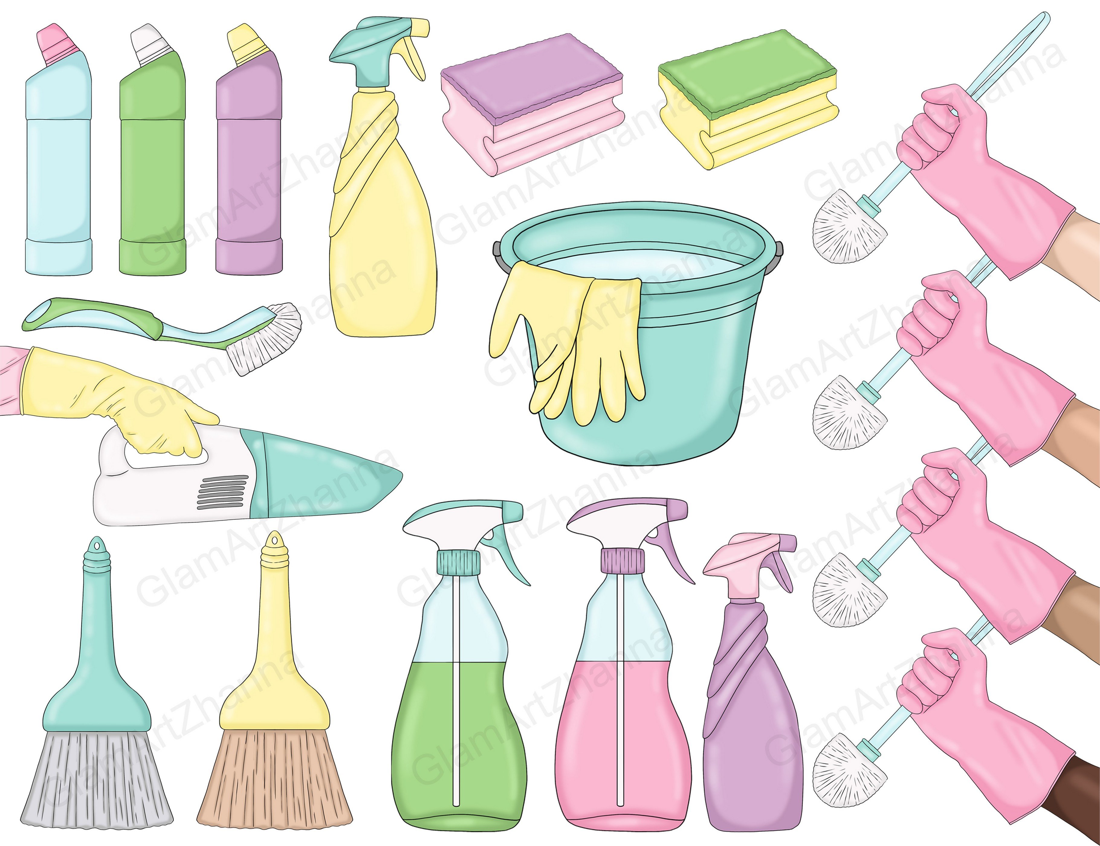 Cleaning Clipart preview image.