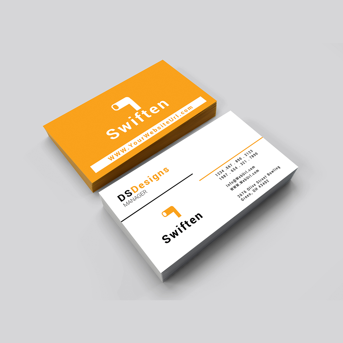 Simple business card design - MasterBundles