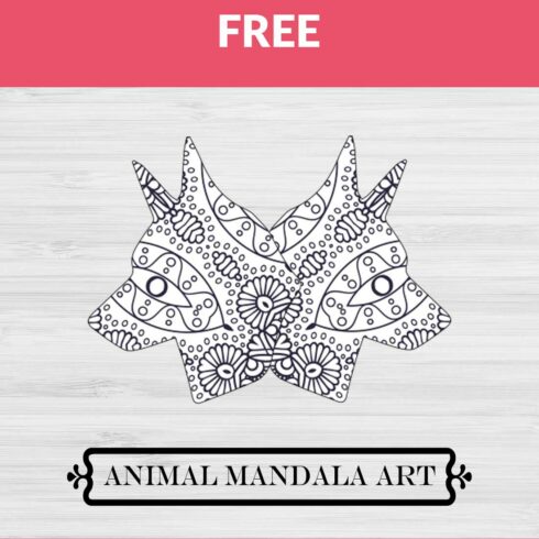 Dog Mandala, Boho Style SVG cover image.