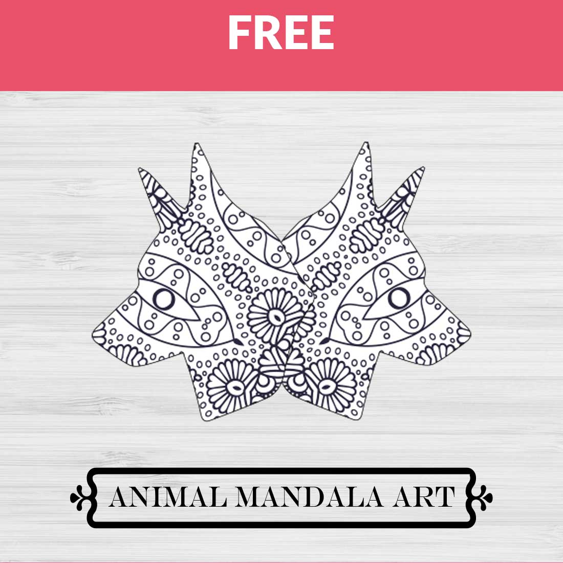 Dog Mandala, Boho Style SVG cover image.