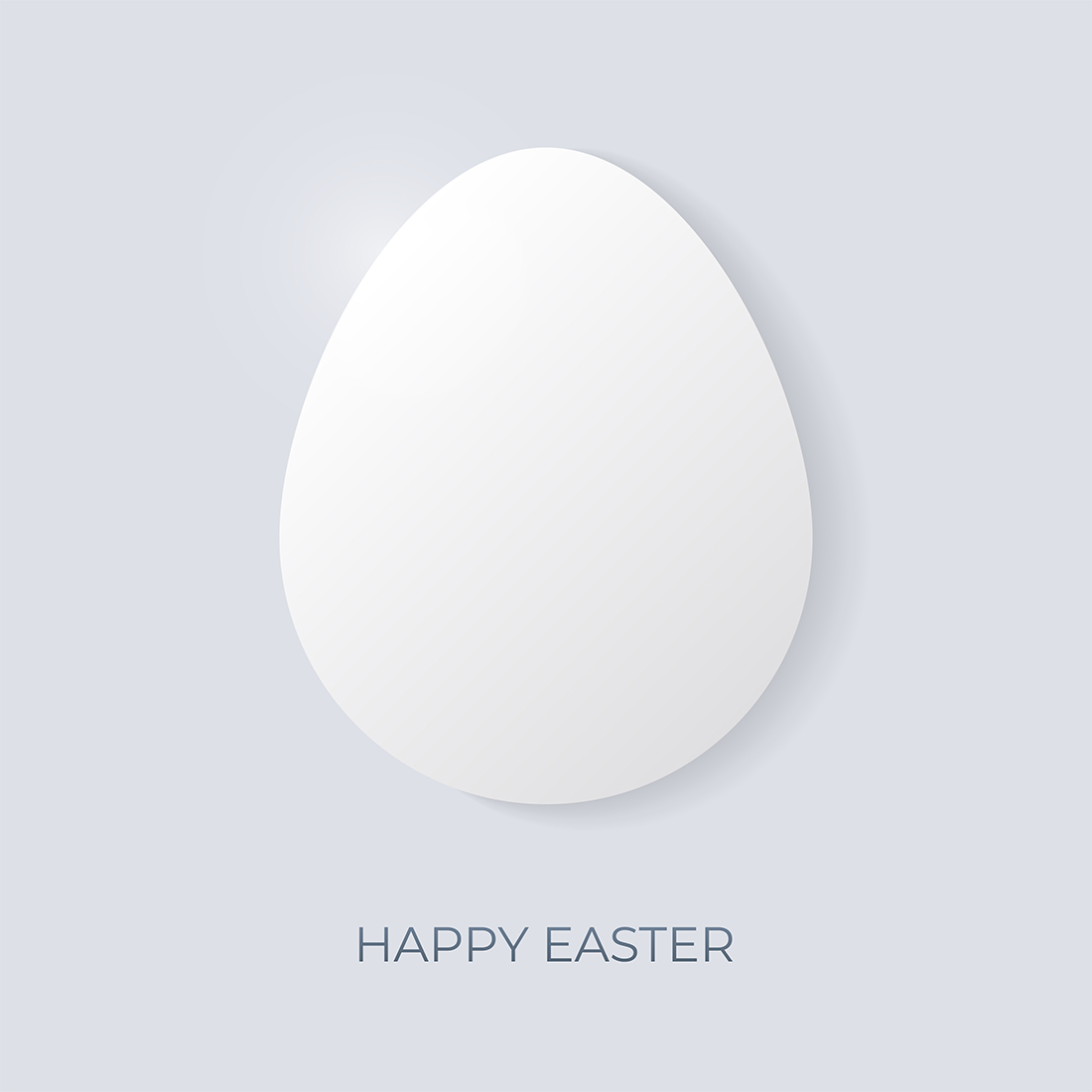 Easter Vector Art Templates with Minimalistic Egg Design preview image.