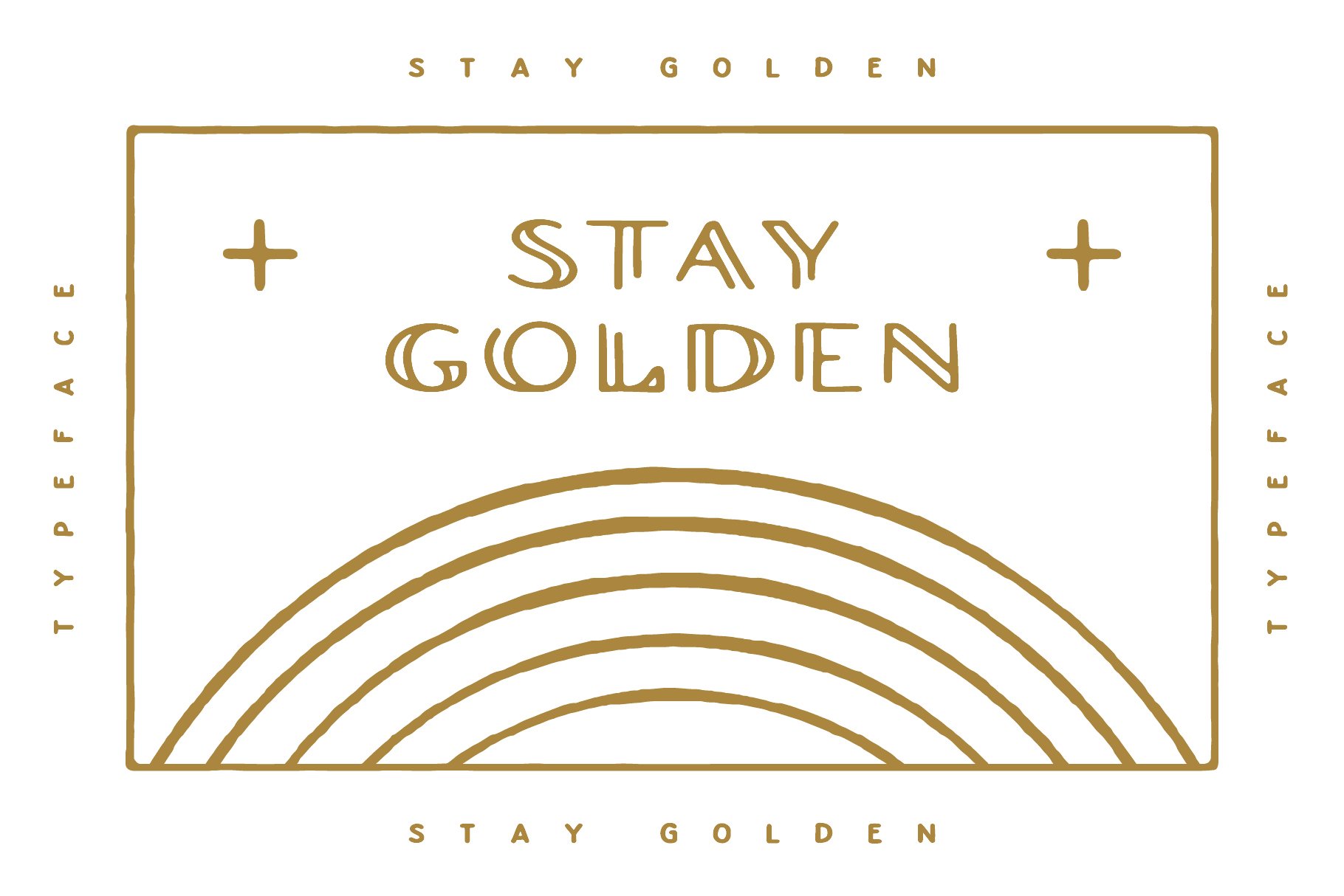 Stay Golden Typeface preview image.