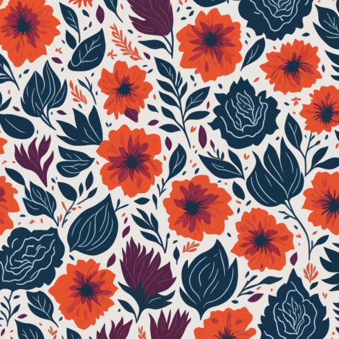 3 sets of flower pattern designs cover image.