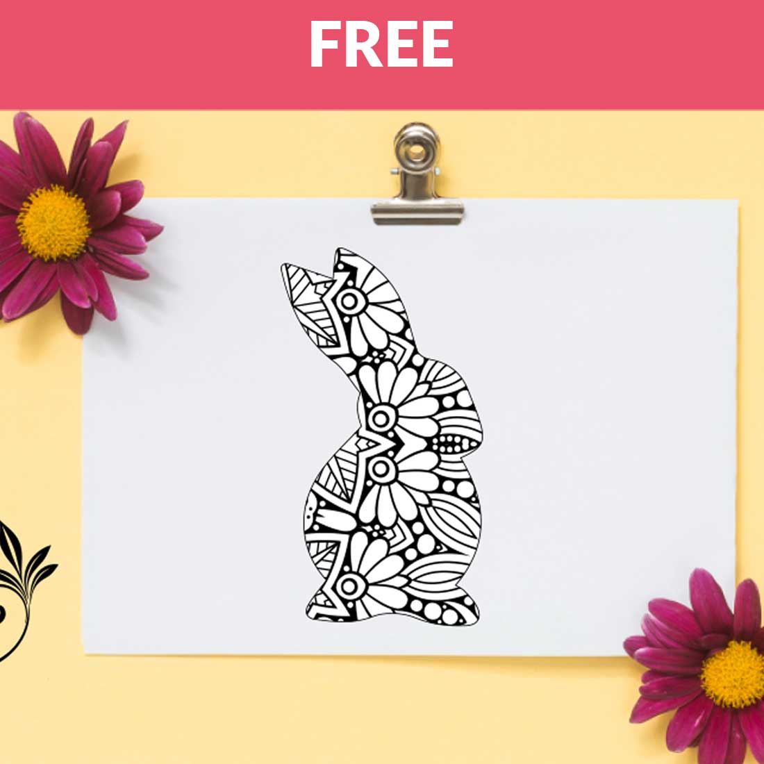 Animal Mandala Boho Style SVG preview image.