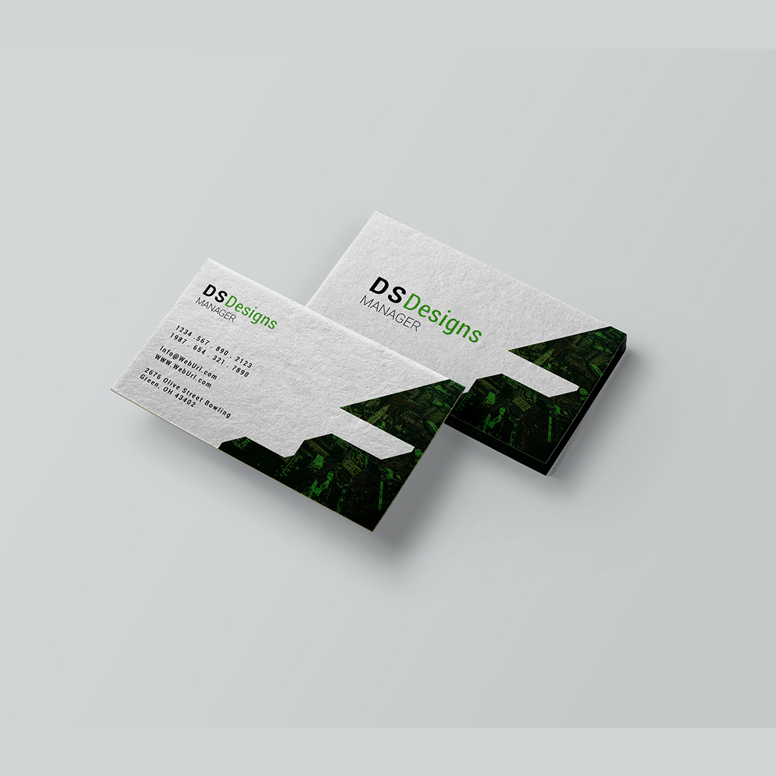 Simple corporate business card design - MasterBundles