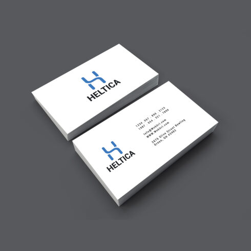 Simple business card design cover image.