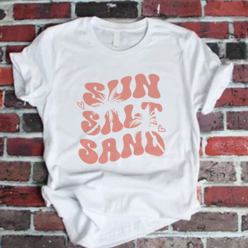 Sun Salt Sand, Summer SVG Design cover image.