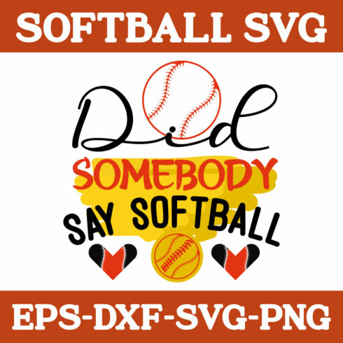Softball Svg cover image.