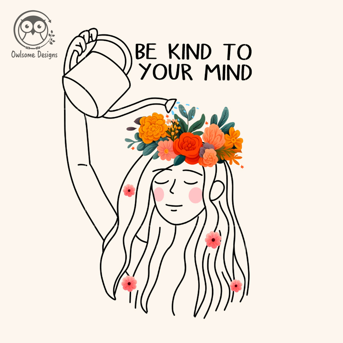 Be Kind To Your Mind Png Sublimation preview image.