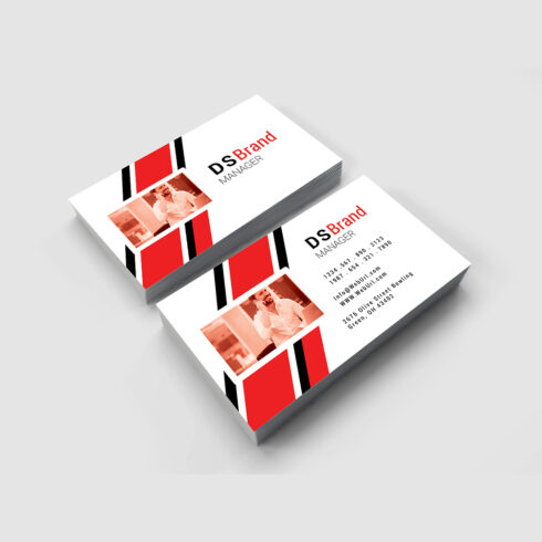 Corporate business card design cover image.