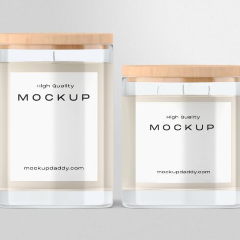 Candle Jar with Box Mockup cover image.