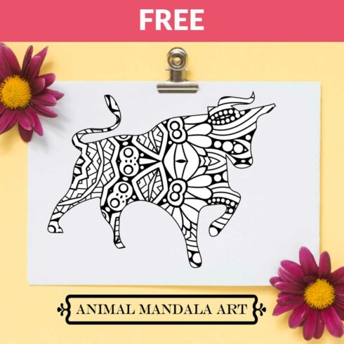 Animal Mandala Boho Style SVG cover image.