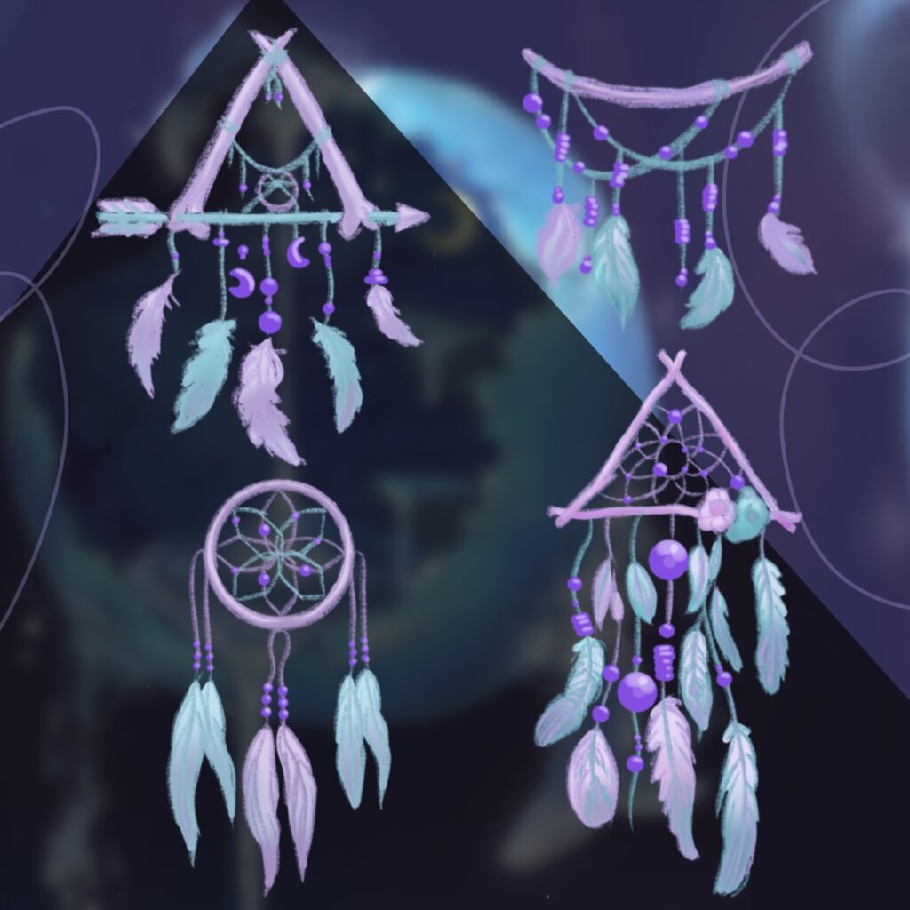 Dreamcatchers printable stickers - MasterBundles