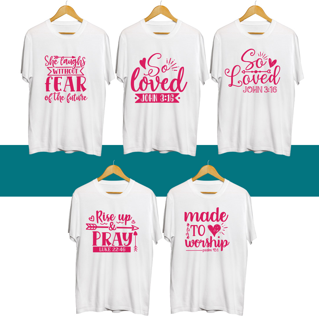 Four t - shirts that say i love you to the moon and back.