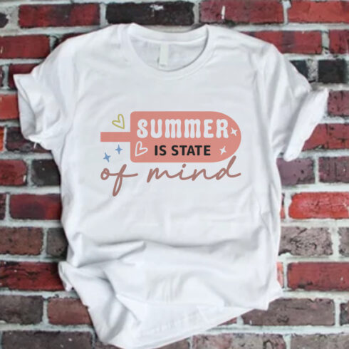 Summer Is State Of Mind, Summer SVG Design cover image.