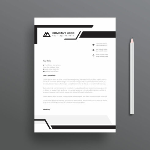 letterhead business corporate template cover image.