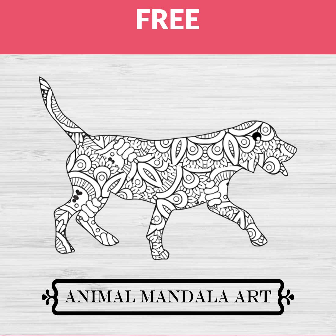 Dog Mandala, Animal Mandala preview image.