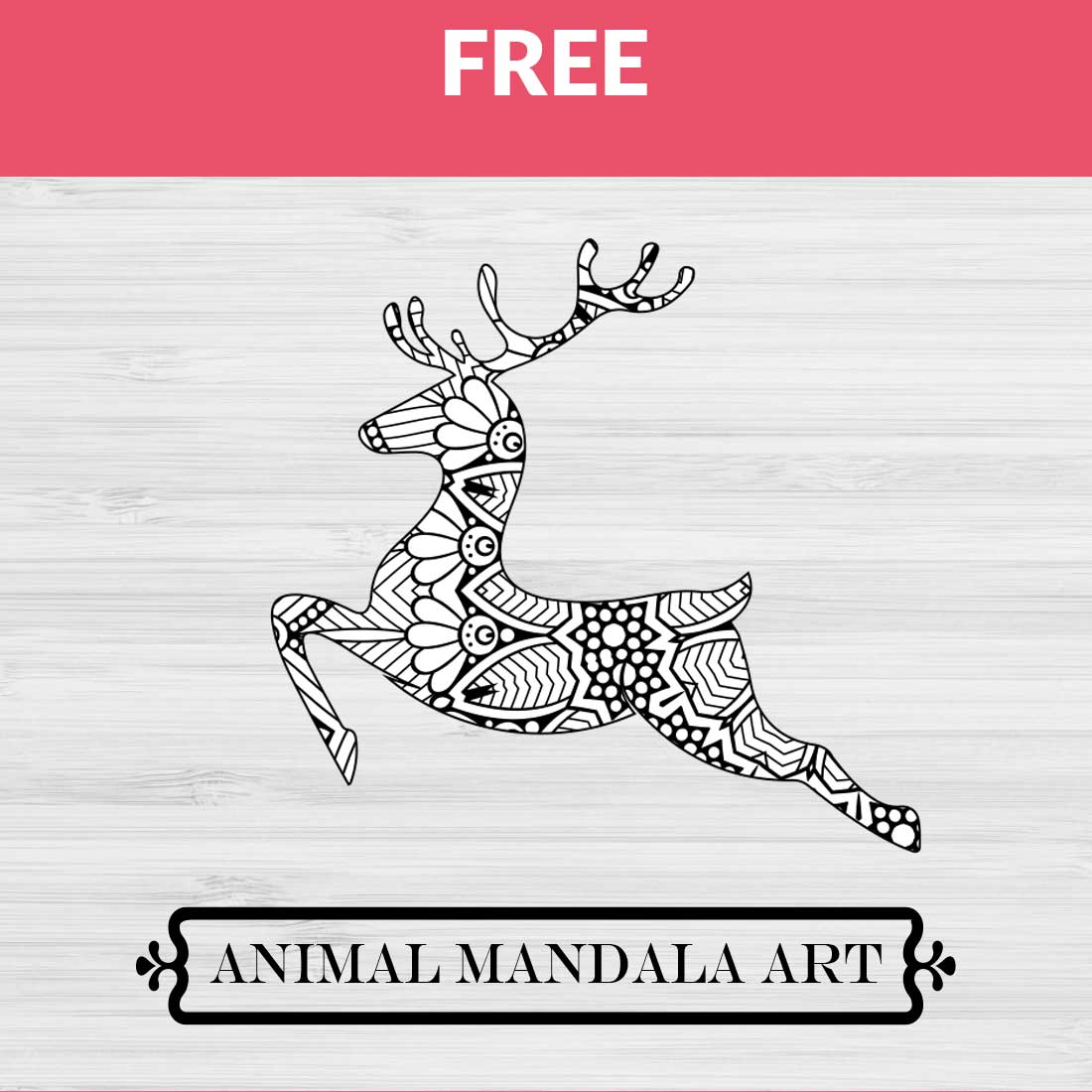 Deer Mandala, Animal Mandala - MasterBundles