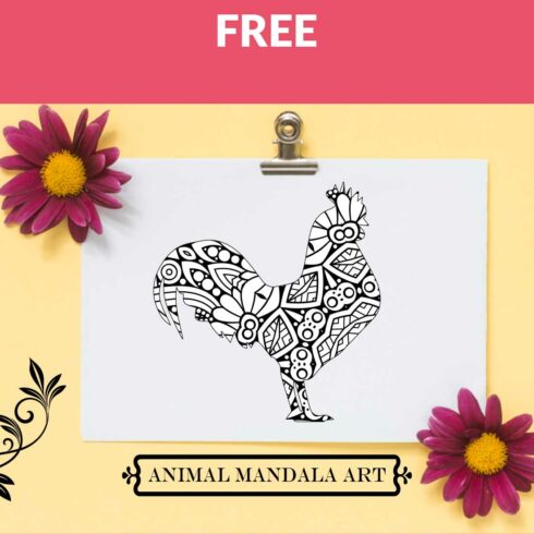 Animal Mandala Boho Style SVG cover image.