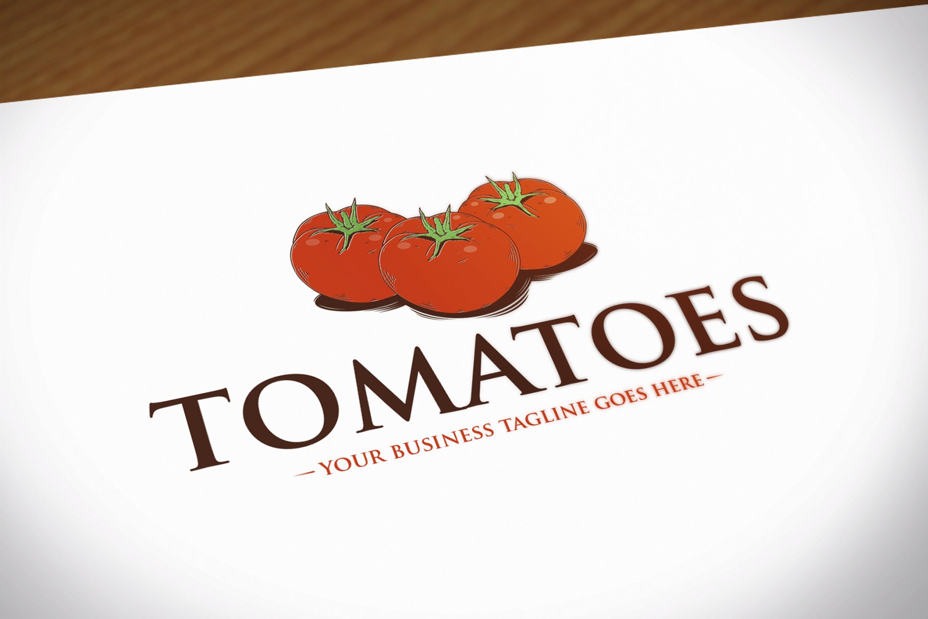 Tomatoes Logo Template preview image.