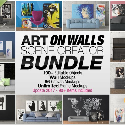 Art On Walls Scene Creator Bundle cover image.