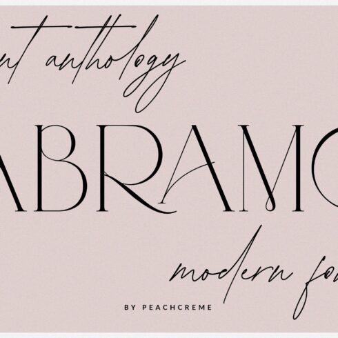 ABRAMO// Modern Font Duo cover image.