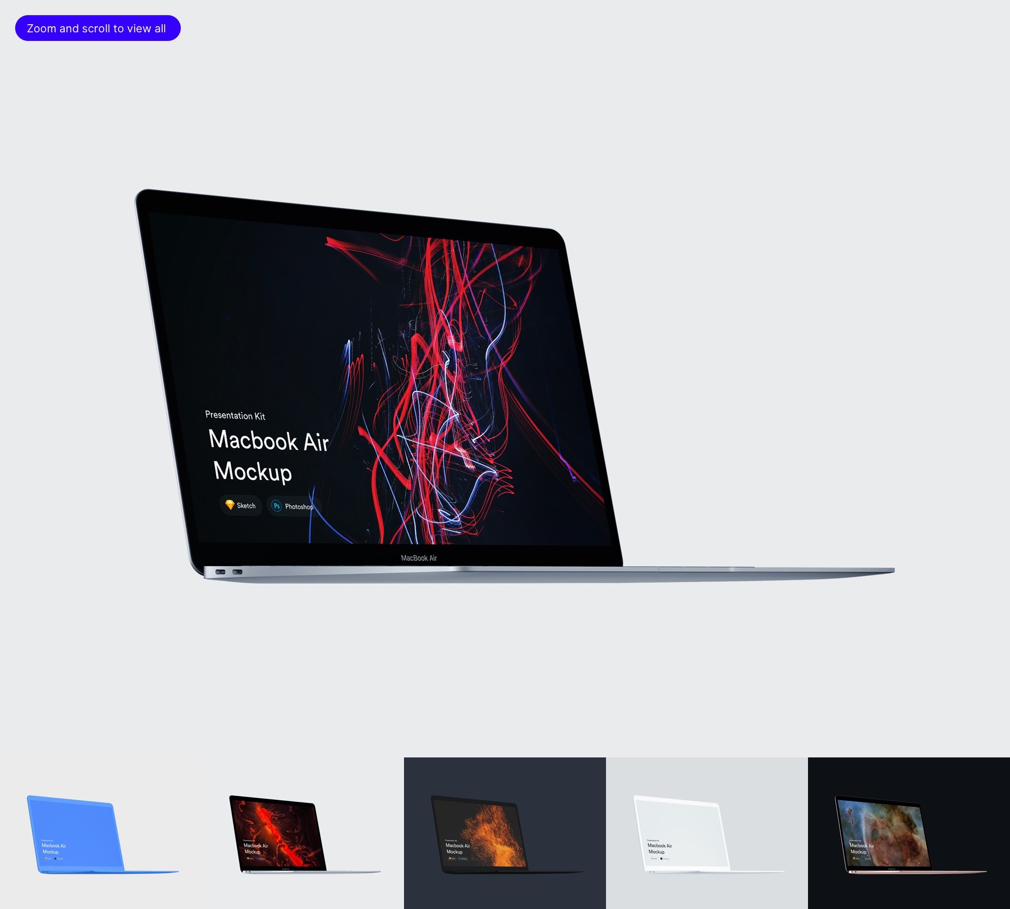 MacBook Air Mockups (2018) | PK preview image.