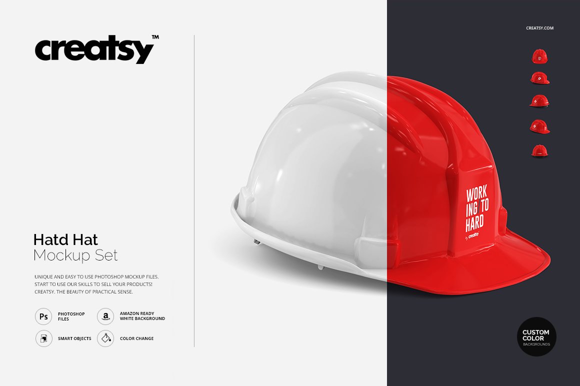 Hard Hat Mockup Set cover image.