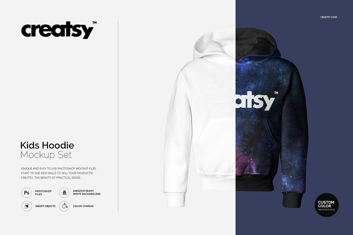 Kids Hoodie Mockup Set cover image.