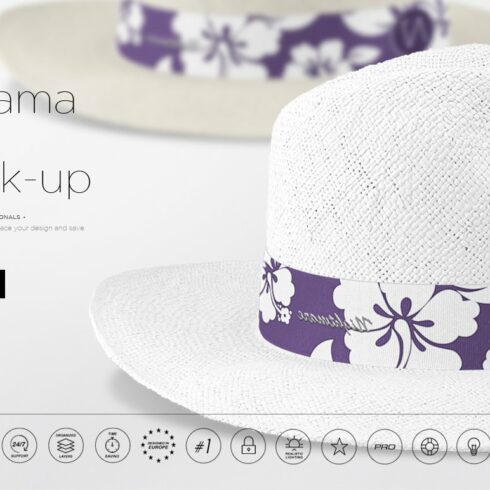 Panama Hat Mock-up cover image.