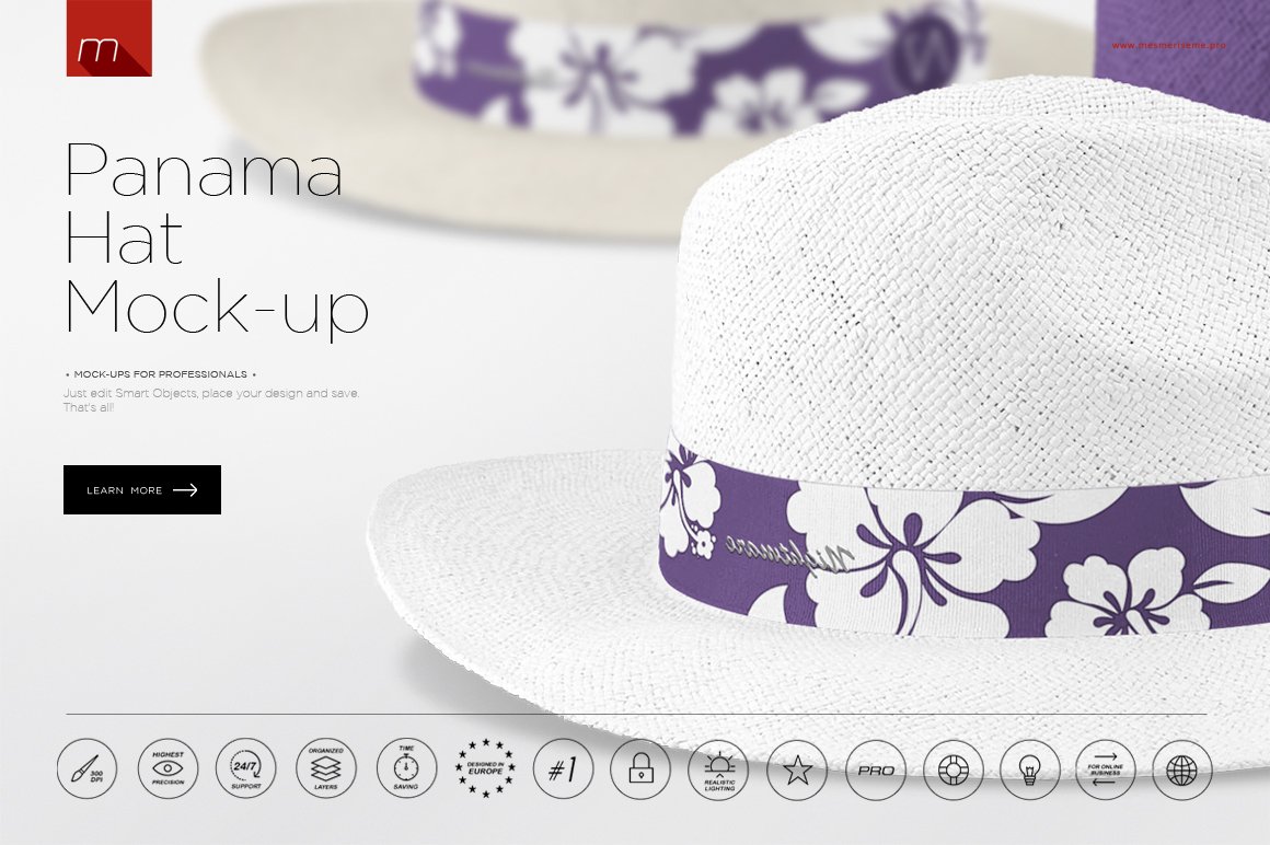 Panama Hat Mock-up cover image.