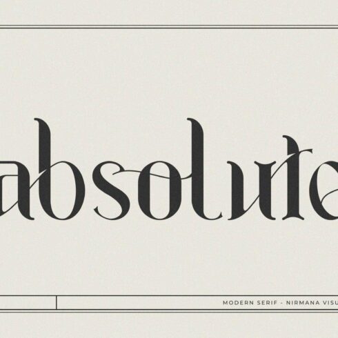 Absolute - Modern Serif cover image.