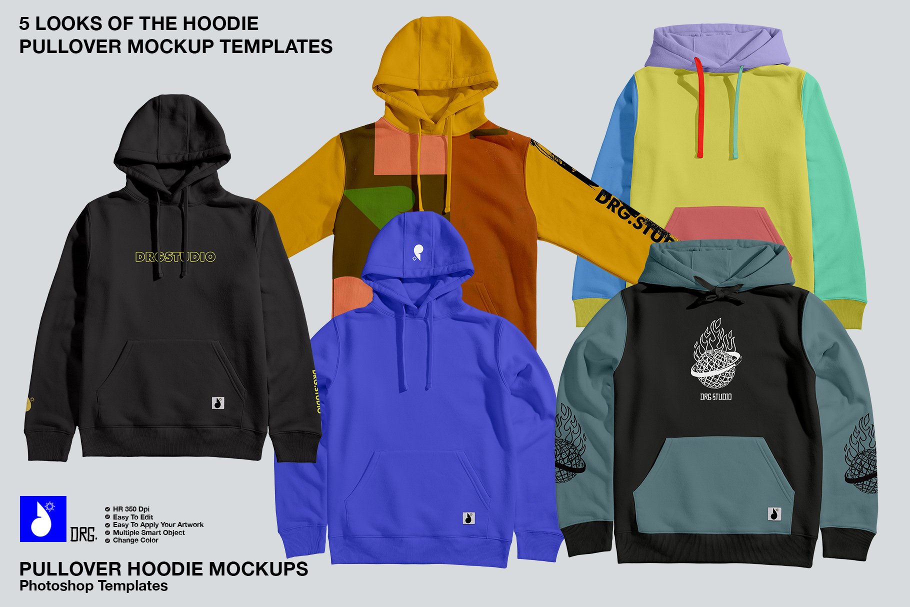 Pullover Hoodie Mockups Vol 2 cover image.