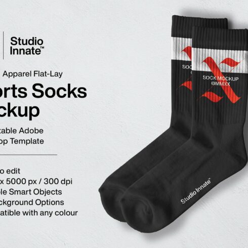 Sports Socks - Mockup cover image.