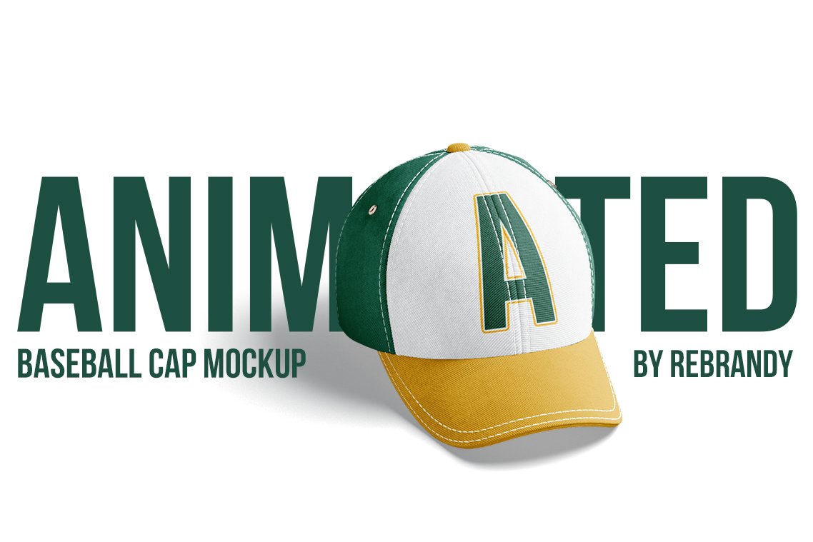 Baseball Cap Animated Mockup cover image.