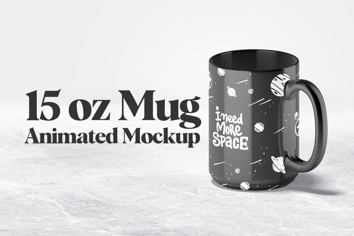 15oz Mug Animated Mockup cover image.
