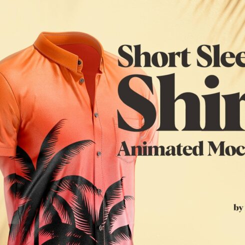 Short Sleeve Shirt Animated Mockup cover image.