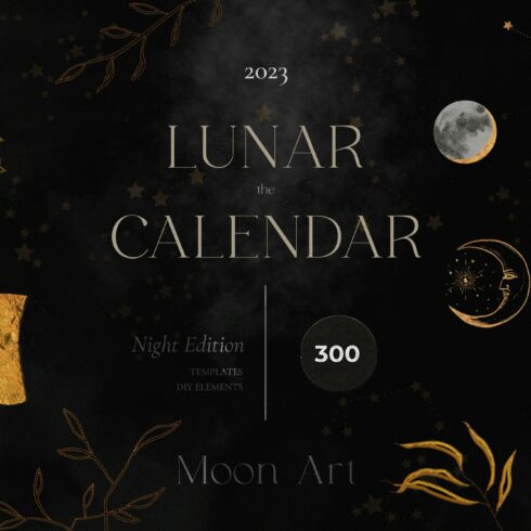 2023 LUNAR CALENDAR - Night Edition cover image.
