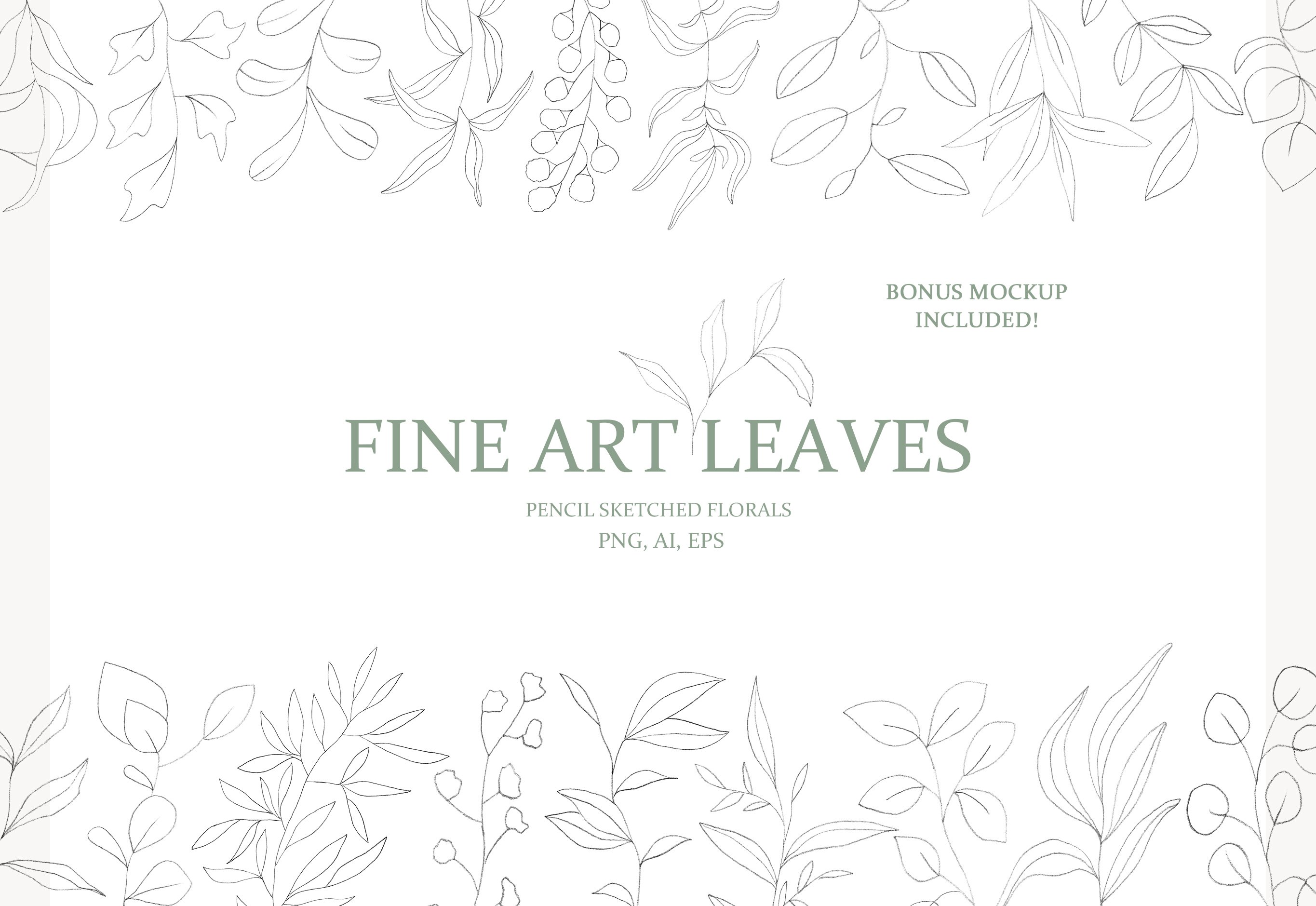 Fine Art Leaves - Pencil Sketches cover image.