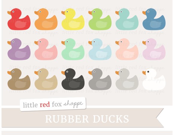 Rubber Duck Clipart cover image.