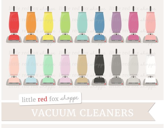 Vacuum Cleaner Clipart cover image.