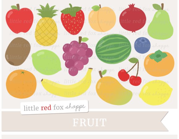 Fruit Clipart cover image.