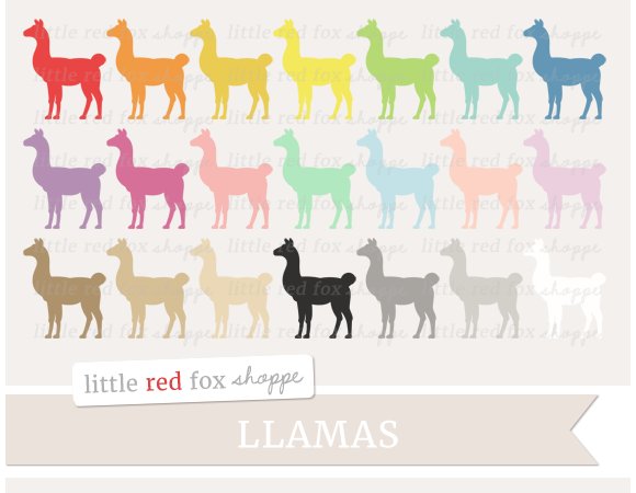 Llama Clipart cover image.