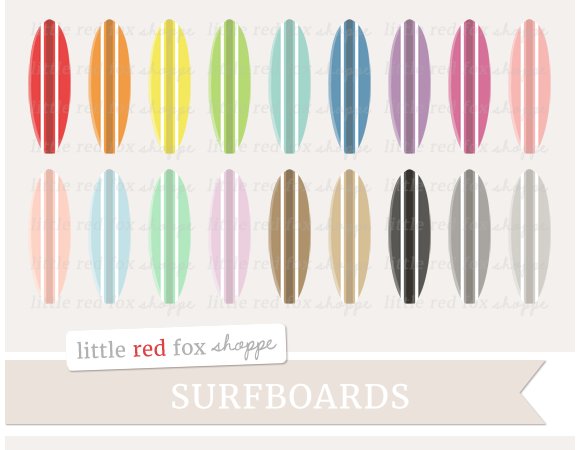 Surfboard Clipart cover image.